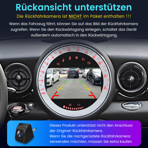 Für BMW Mini Cooper One R56 R57 2006-2013 Carplay Android13 DVD Autoradio 4+64GB - Bild 8 von 18