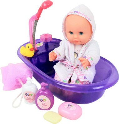 bath play doll set