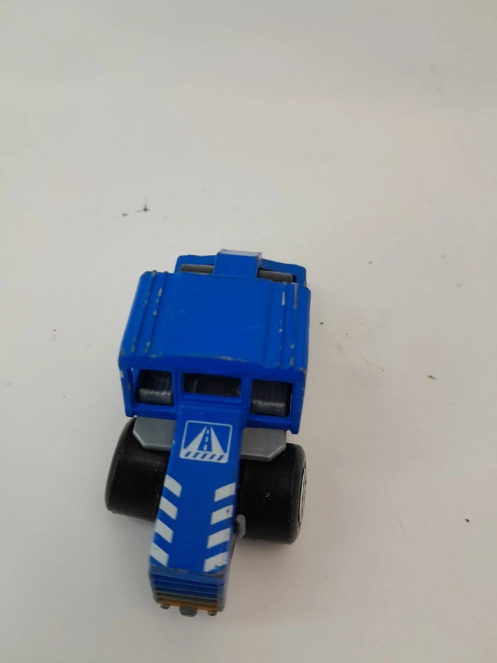 Vintage Matchbox 1979 Blue Road Roller PR-510 negro blanco dos tonos Foto 2 de 4