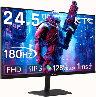 24.5'' Gaming Monitor - 180Hz, IPS, 1080P, 1ms, HDR10, FreeSync, HDMI/DP, VESA, 