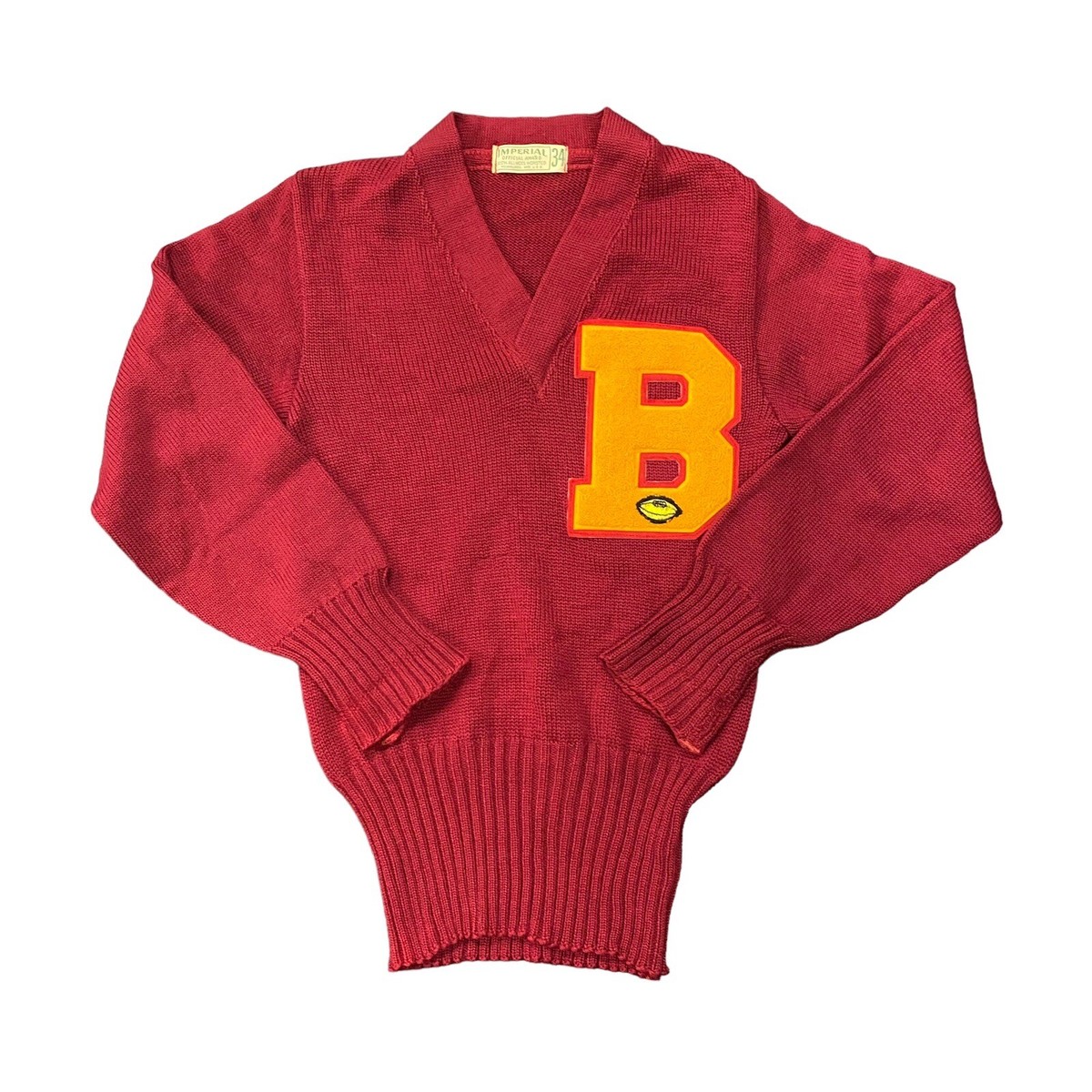 トップス T.T / Varsity Letterman Sweater Vintage B Varsity Letterman College University High School Sweater