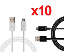 10x 3ft Micro USB Charger Charging Sync Data Cable For Galaxy Note HTC LG