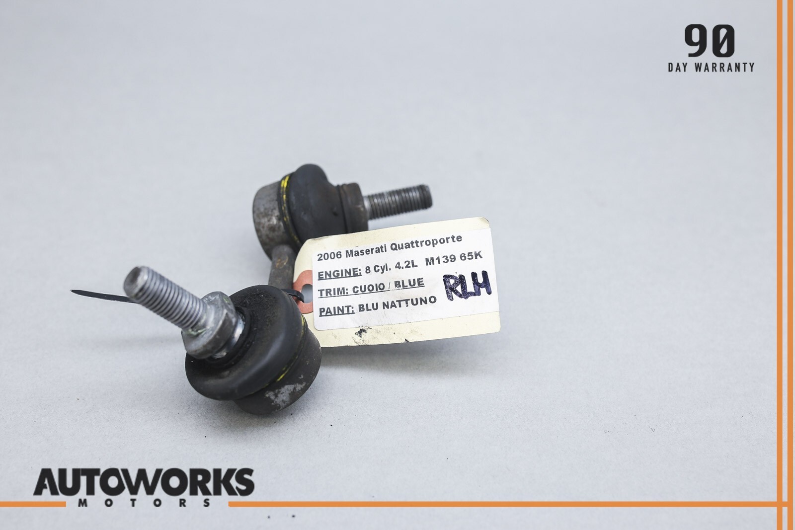 04-08 Maserati Quattroporte M139 Rear Left Driver Side Swaybar Link Tie Rod OEM