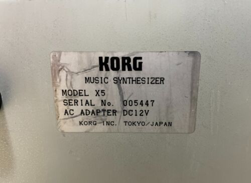 Korg X5 61-Tasten Tastatur Synthesizer mit Adapter gebraucht aus Japan - Bild 14 von 15