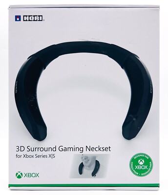 HORI 3D Surround Gaming Neckset Wired Wearable Speaker W/ Voice Chat for Xbox