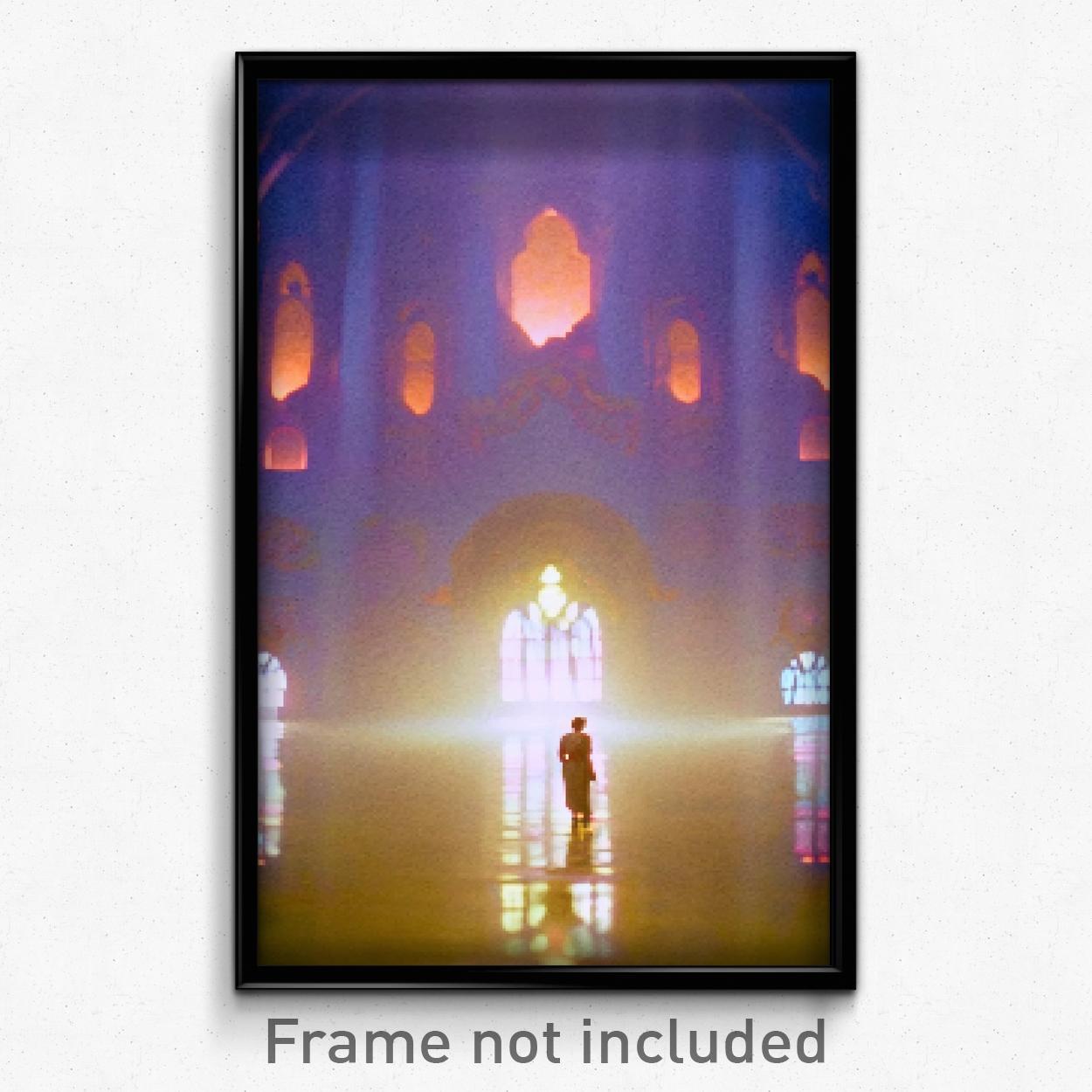 8-Bit Psychedelic Pixel Art Poster - Trippy Video Game Tableau Print