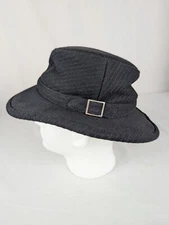 The Tilley Winter Hat Endurables Wool Tweed Toasty Cozy Striped Black Unisex 7