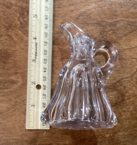 Beautiful! Antique Clear Glass Oil Cruet - Picture 5 of 6
