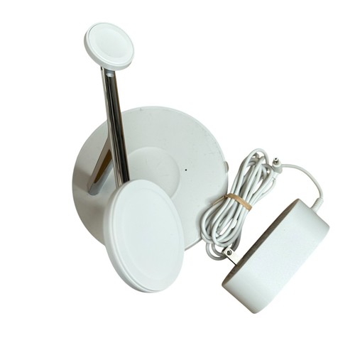 Belkin Boost Charge Pro 3-in-1 Wireless Charging Stand w/ Magsafe White-Open Box - Photo 8 sur 8
