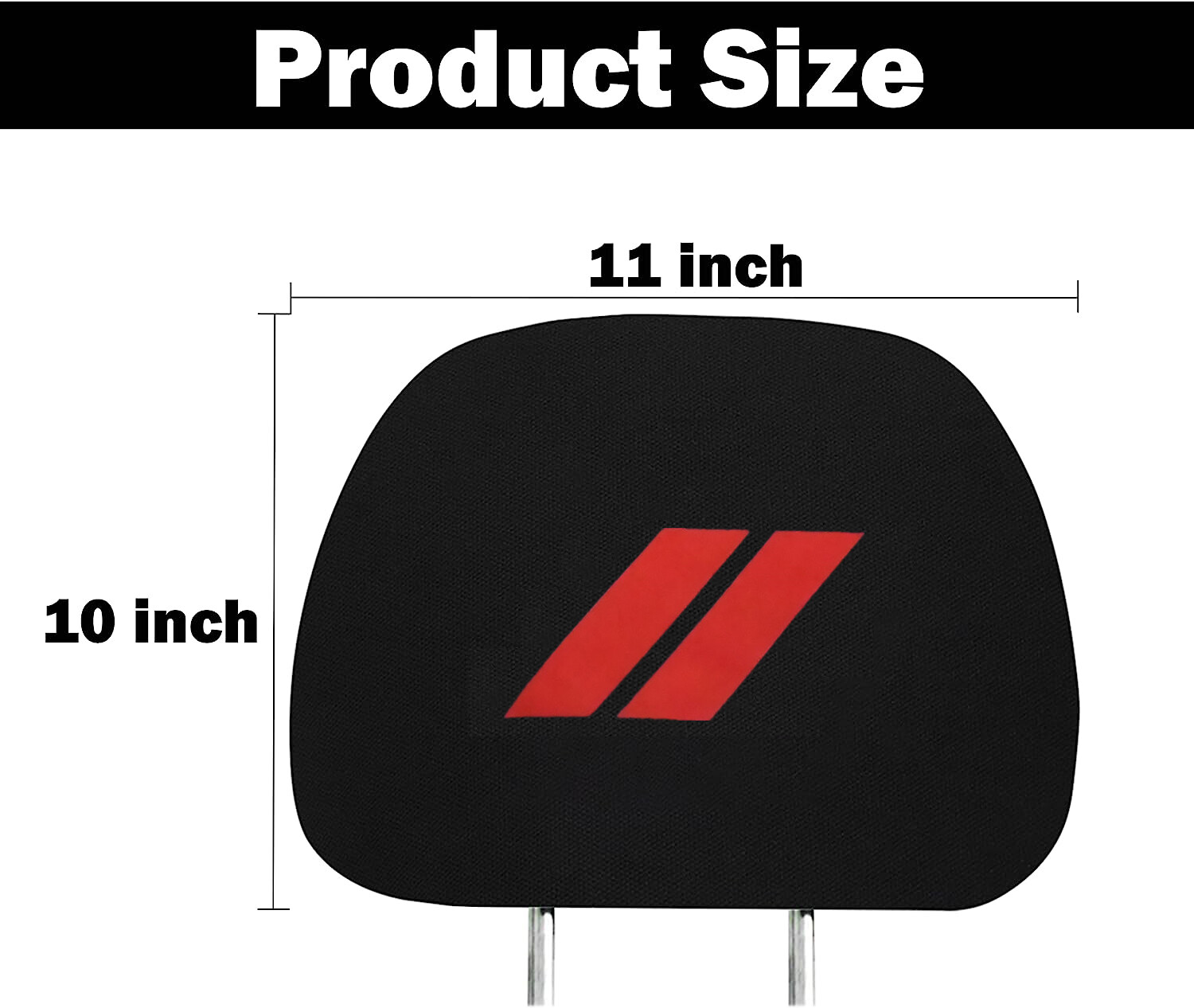 2x For Dodge Challenger Car Headrest Cover Soft Fabric Pillow Cases