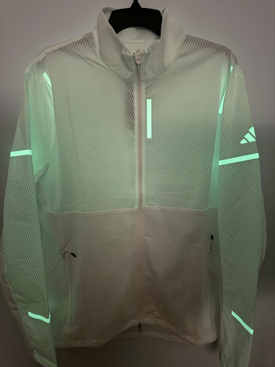 Adidas X-City Reflect at Night Running Jacket Glow White