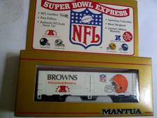 MANTUA HO NFL TEAM TRAIN CAR cleveland browns /CAR LIST new in box