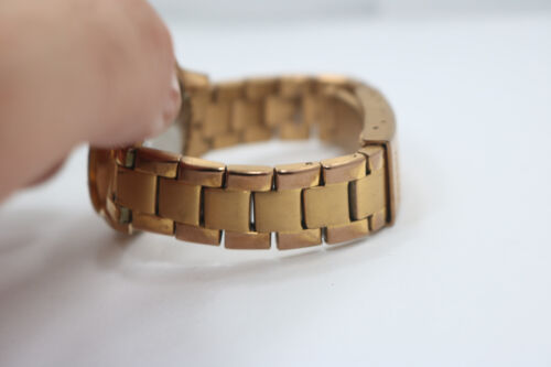 Fossil Riley Mini Watch Women Rose Gold Tone 100M Pave Bezel With Date 5.5" NB - Picture 2 of 6