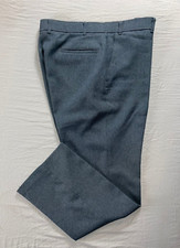 Levi's Vintage Flat Front Easy Care Action Slacks. Steel Blue, 36X32. Read.