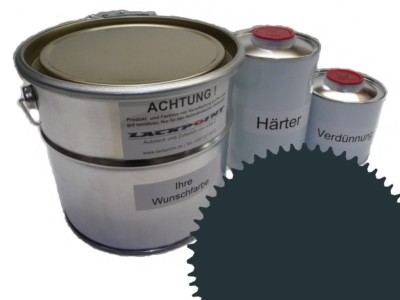 5 Liter Set 2K Automotive Paint Ral 7026 Granit Grey Acrylic Shiny Lackpoint Un