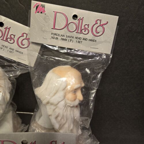 Lotto vintage Magelsen bambola e porcellana testa di Babbo Natale mani stivali set bambola kit - Foto 3 di 20