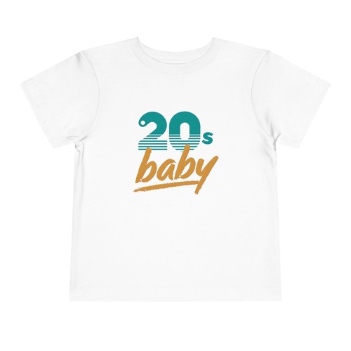 "20s Baby" Kleinkind Kurzarm T-Shirt, Fun Baby Shirt, Baby Kind Geschenk, Geburtstag - Bild 6 von 41