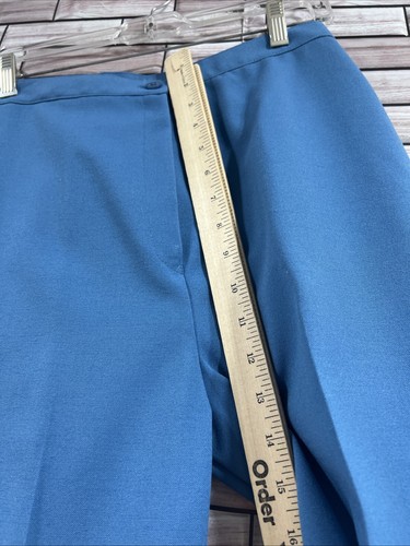NOS Vintage Jantzen womens M pants blue high wasted straight leg 28x32x14 NWT - Picture 6 of 15