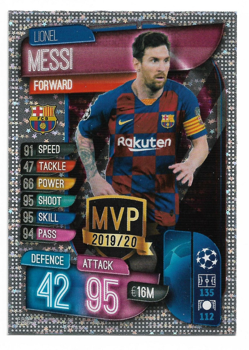 2019-20 Topps Match Attax Champions League Lionel Messi MVP