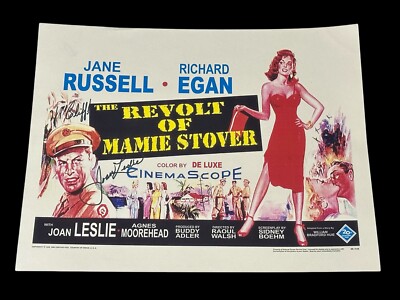 Joan Leslie The Revolt Of Mamie Stover Signed Autograph 11x14 Lobby Card Photo