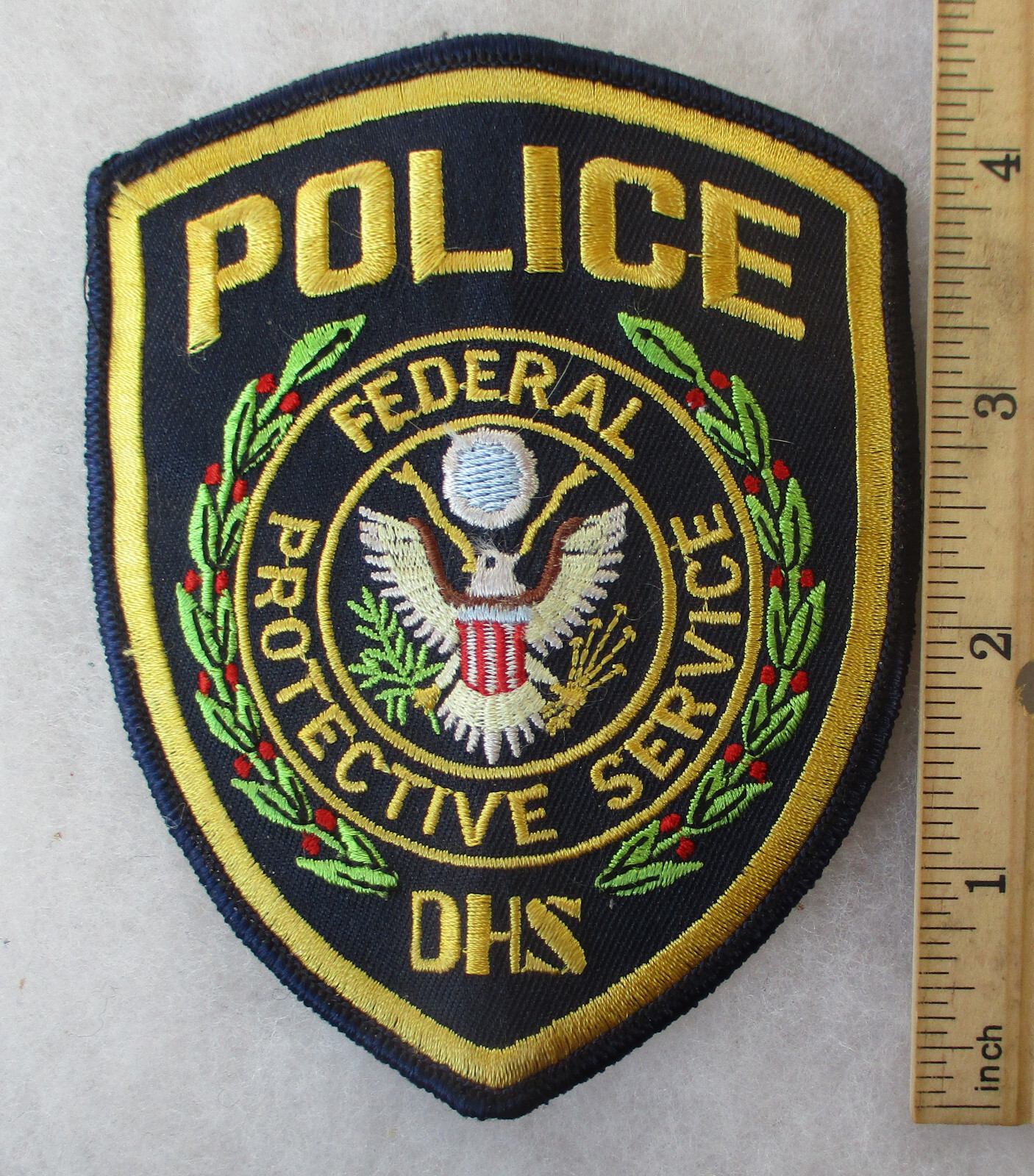 Original Vintage FEDERAL PROTECTIVE POLICE PATCH Used