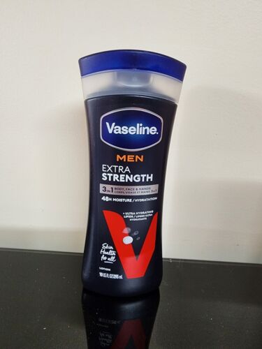 Vaseline Men Healing Moisture Hand and Body Lotion Extra Strength 10 oz