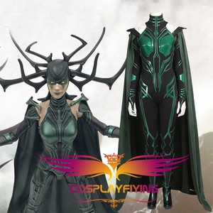 Thor-Ragnarok-Death-Hela-Cape-Cosplay-Costume-full-set