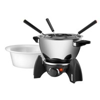 Unold Fondue Set Elektrisch Edelstahl Gabeln Fonduetopf Keramik 6 Personen 500 W