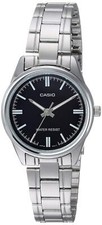 Casio Women's LTP-V005D-1AV Stainless Steel Analog Black dial Watch