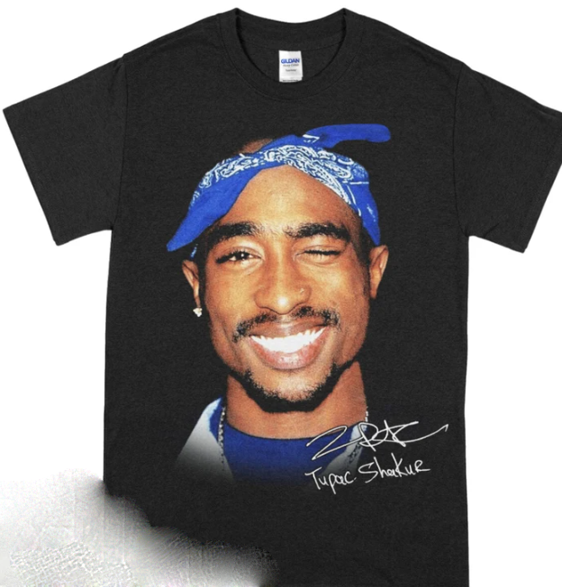 Vintage 90S 2Pac Tupac Shakur Tshirt, Tupac Big Face Head Hip Hop 