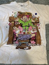 Vintage 90  s Snow White  The Seven Dwarfs Disney Movie T-Shirt Single Stitch