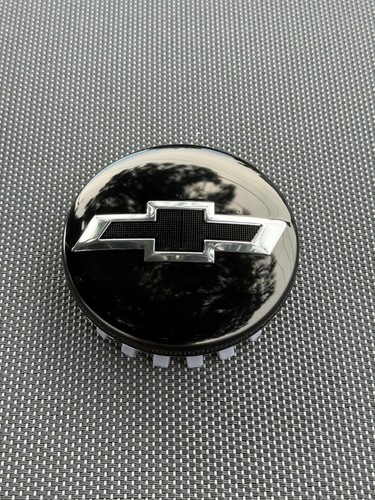 CHEVY BLACK 4X 83mm Wheel Center Caps SILVERADO, SUBURBAN, TAHOE, AVALANCHE - Picture 7 of 10