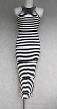 Striped black and white maxi Zara tank dress, small size, New with tags, long
