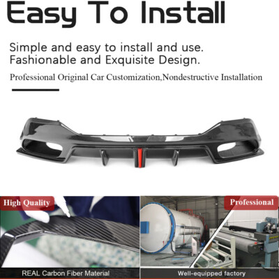 Fit For BMW 8 Series G16 840i M-Sport Sedan REAL CARBON Rear