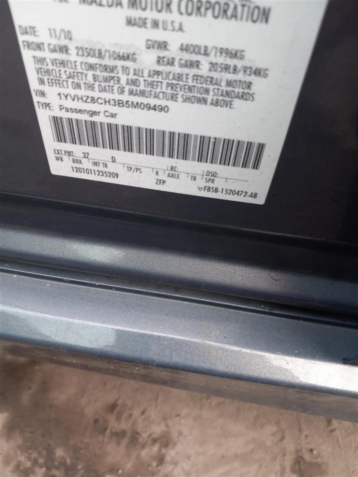 Interruptor selector de aire acondicionado Mazda 6 2011 control de temperatura manual OEM azul 168 k millas Foto 4 de 4