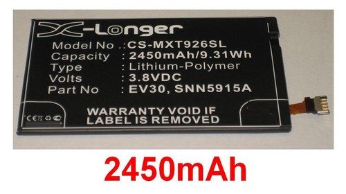 BATTERIE 2450mAh Type EV30 SNN5915A SNN5915B For Verizon Droid Razr Maxx - 第 1/1 張圖片