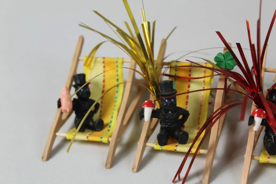 7x Figuren aus Geschäftsauflös. - Schornsteinfeger+ Pustefix+Schaf+Ente (1) /343 - Bild 3 von 4