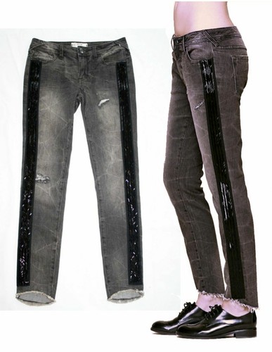 FREE PEOPLE size 30 Gray Denim Summer 