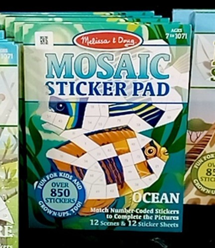Melissa and Doug –Mosaic Sticker Pad - Ocean Animals - 第 1/5 張圖片