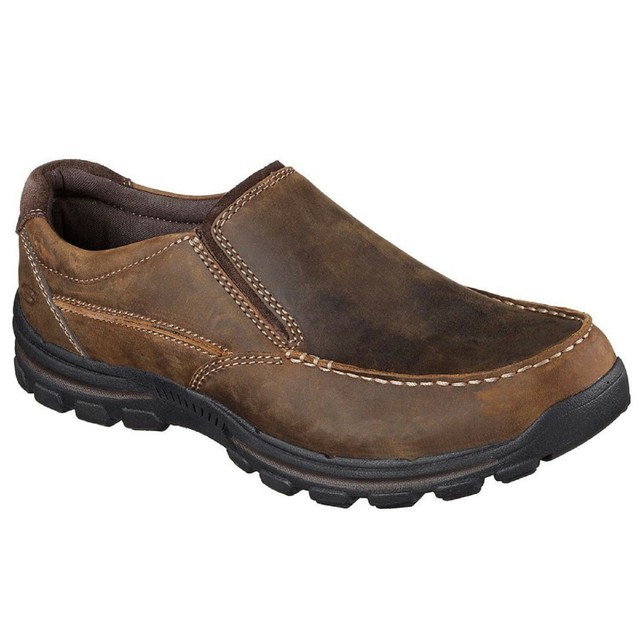 skechers casual slip on shoes men's