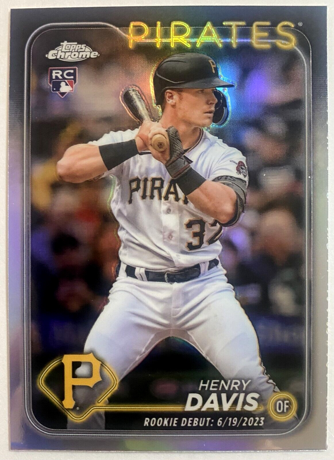 2024 Topps Chrome Update Henry Davis #USC128 Refractor ROOKIE Debut