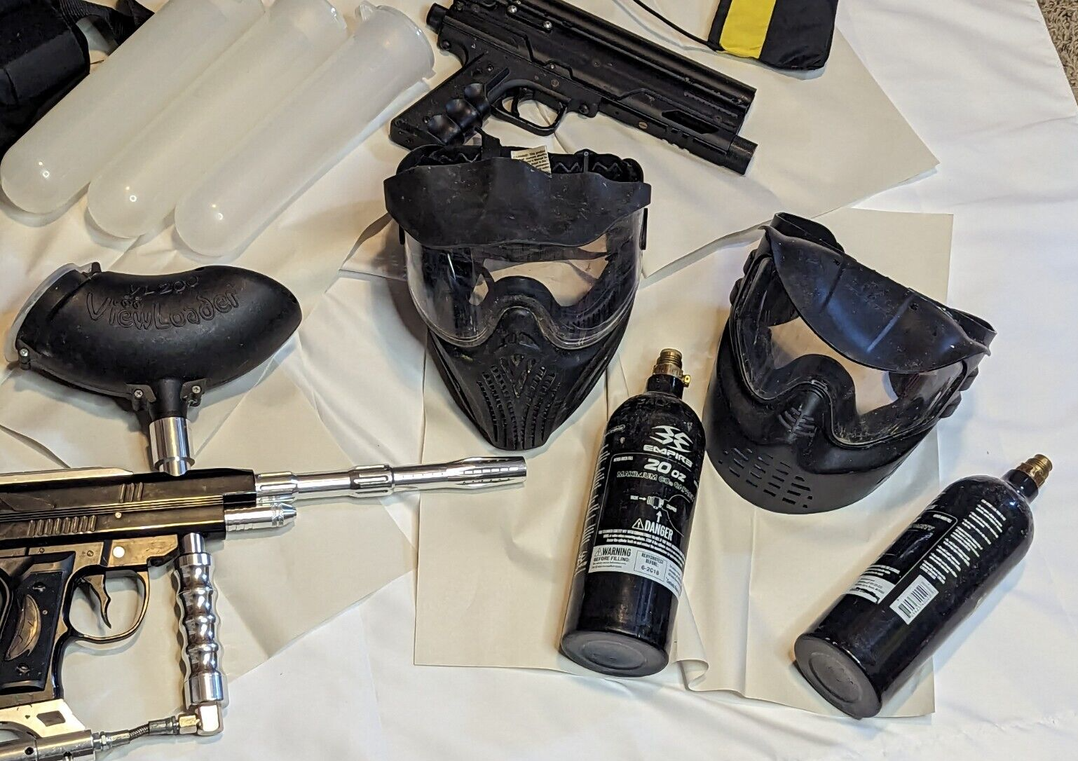 Used Paintball Gun Package for 2 Automatic Core Zone X eBay