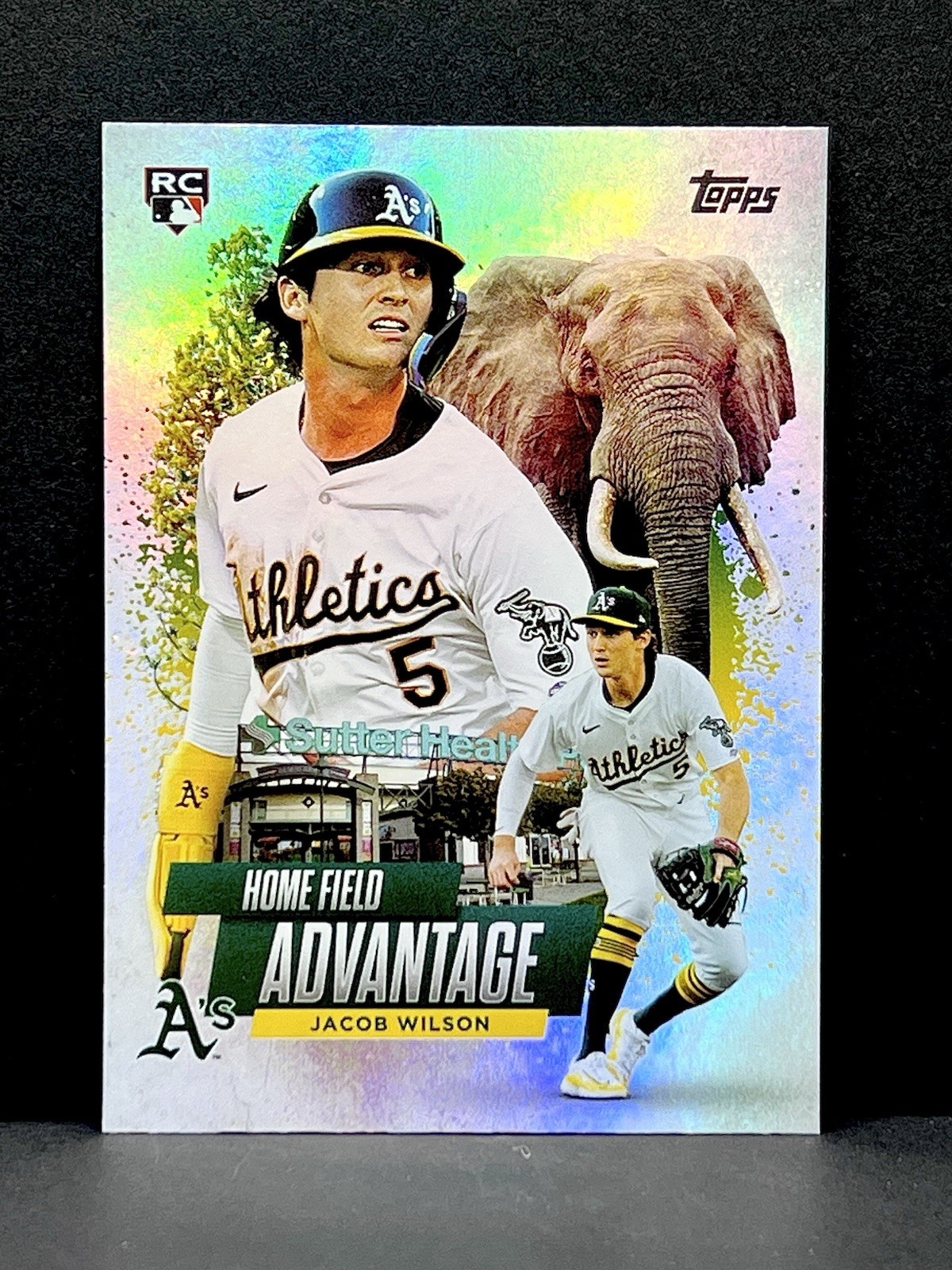 2025 Topps Chrome Home Field Advantage Rookie - Jacob Wilson #HA-22 Athletics