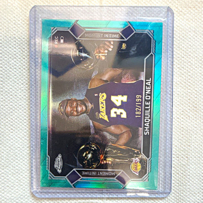 Topps Chrome Moment in Time Shaquille O'Neal Lakers MT-22 #/199