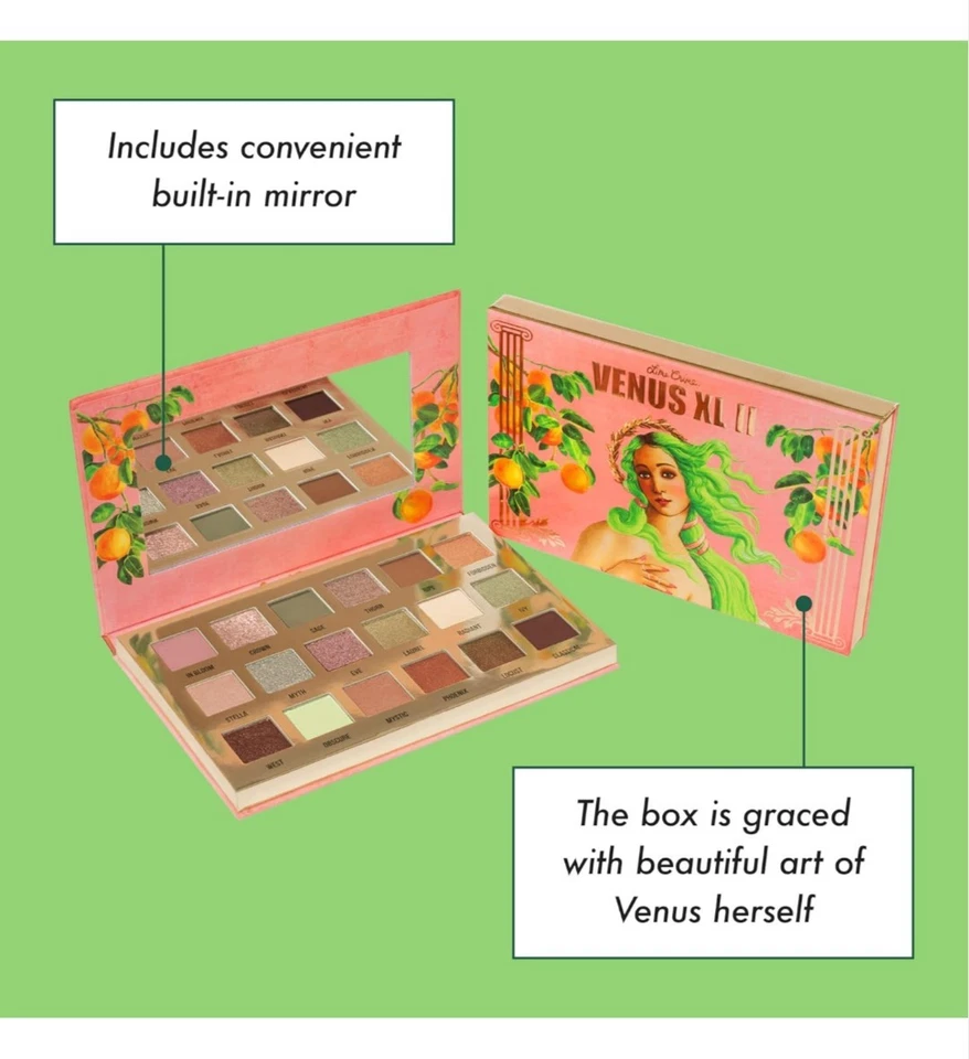 Lime Crime Venus XL Eye and Face Palette Vegan and Cruelty Free NIP - Image 3 of 4