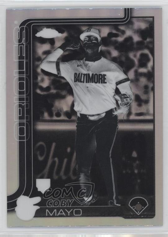 2025 Topps Chrome Negative Refractor Coby Mayo #120 09x3