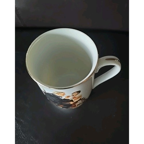 Vintage Doctor and Patient Novelty Mug Coffee Cup Gold Trim - Picture 3 of 5