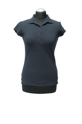 Joop Damen kurzarm Poloshirt Polohemd S 36 schwarz Knopf Pique Freizeit (21754)