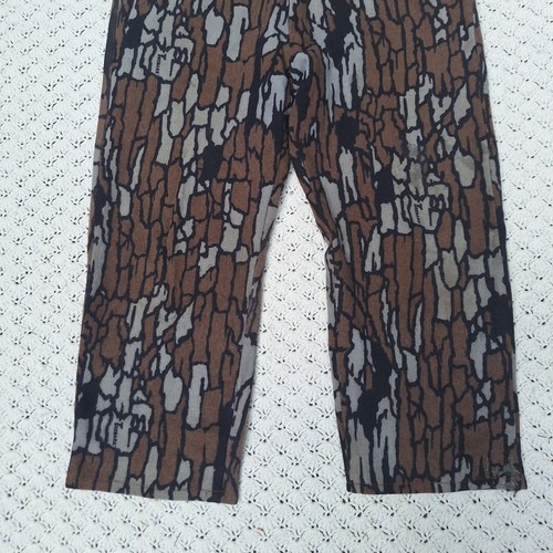 Vtg Cabelas Whitetail Clothing Treebark Camo Hunting Wool Pants - 38 Regular - Picture 2 of 12