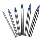 Precision External Heat Soldering Iron Tip Blue Pointed Welding Tips 30W 150W
